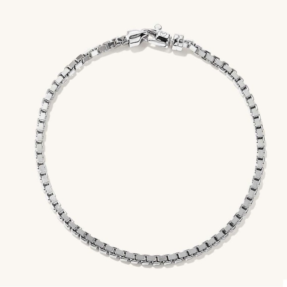 MEJURI Mens Square Box Chain Bracelet - Picture 1 of 5